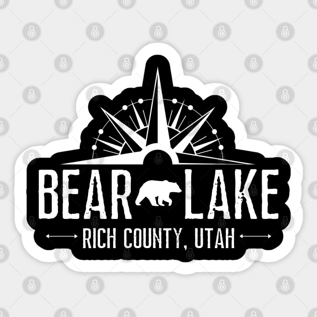 Bear Lake Utah Mountain Skiing Hiking Fishing Boating Sticker by MalibuSun